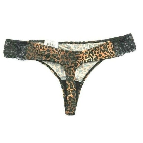 INC International Concepts Womens Thong Panty Leopard Animal Print Medium NEW - Picture 5 of 9